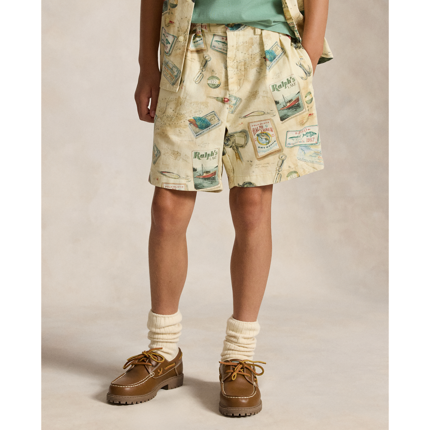 Шорты Ralph Lauren Whitman Relaxed Fit Print Chino Short, цвет: С принтом — фото 2