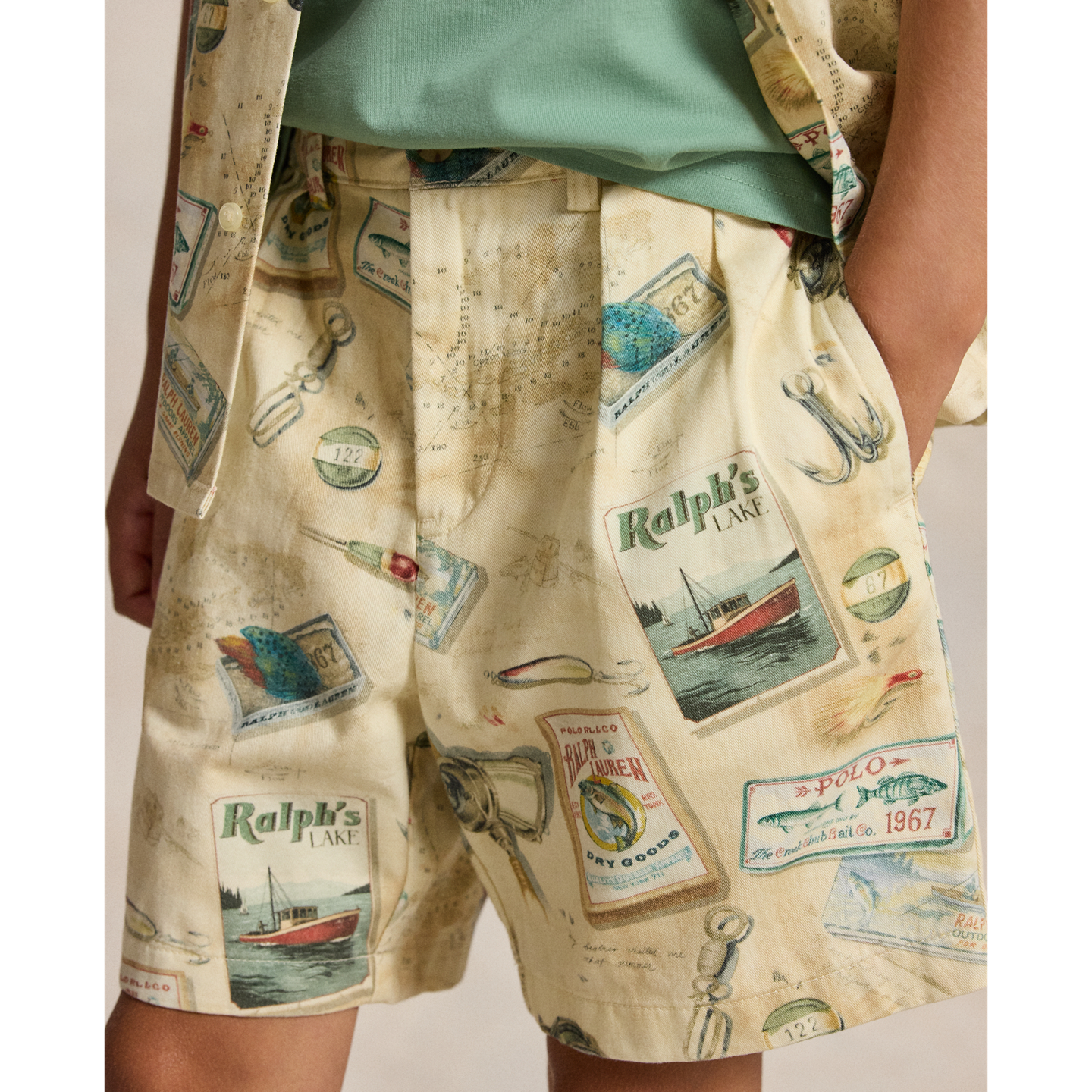 Шорты Ralph Lauren Whitman Relaxed Fit Print Chino Short, цвет: С принтом — фото 3