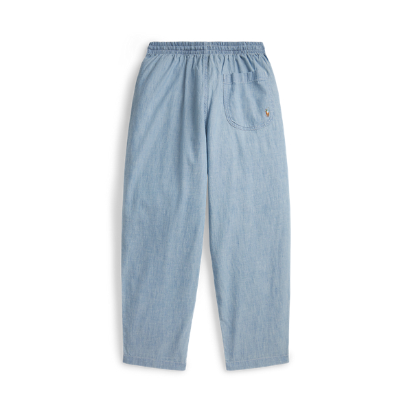 Chambray Big Fit Cotton Chambray Trouser Boys 6-14 Years 2