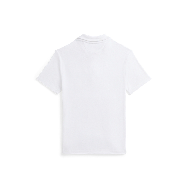 White Terry Polo Shirt Boys 6-14 Years 2