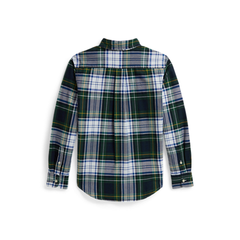 Детские рубашки Ralph Lauren Plaid Cotton Oxford Shirt
