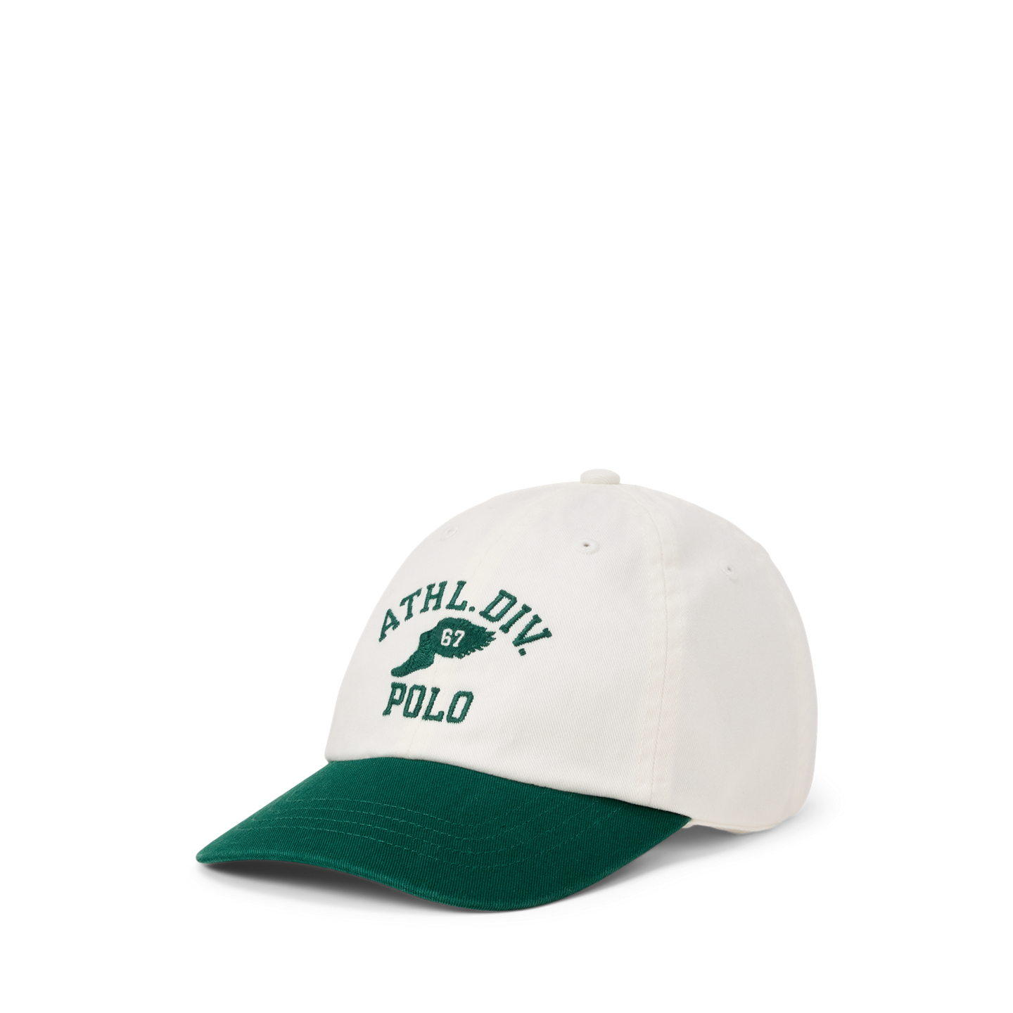 Детская кепка Ralph Lauren Graphic Cotton Twill Ball, цвет: Тёмно-зелёный — фото 2