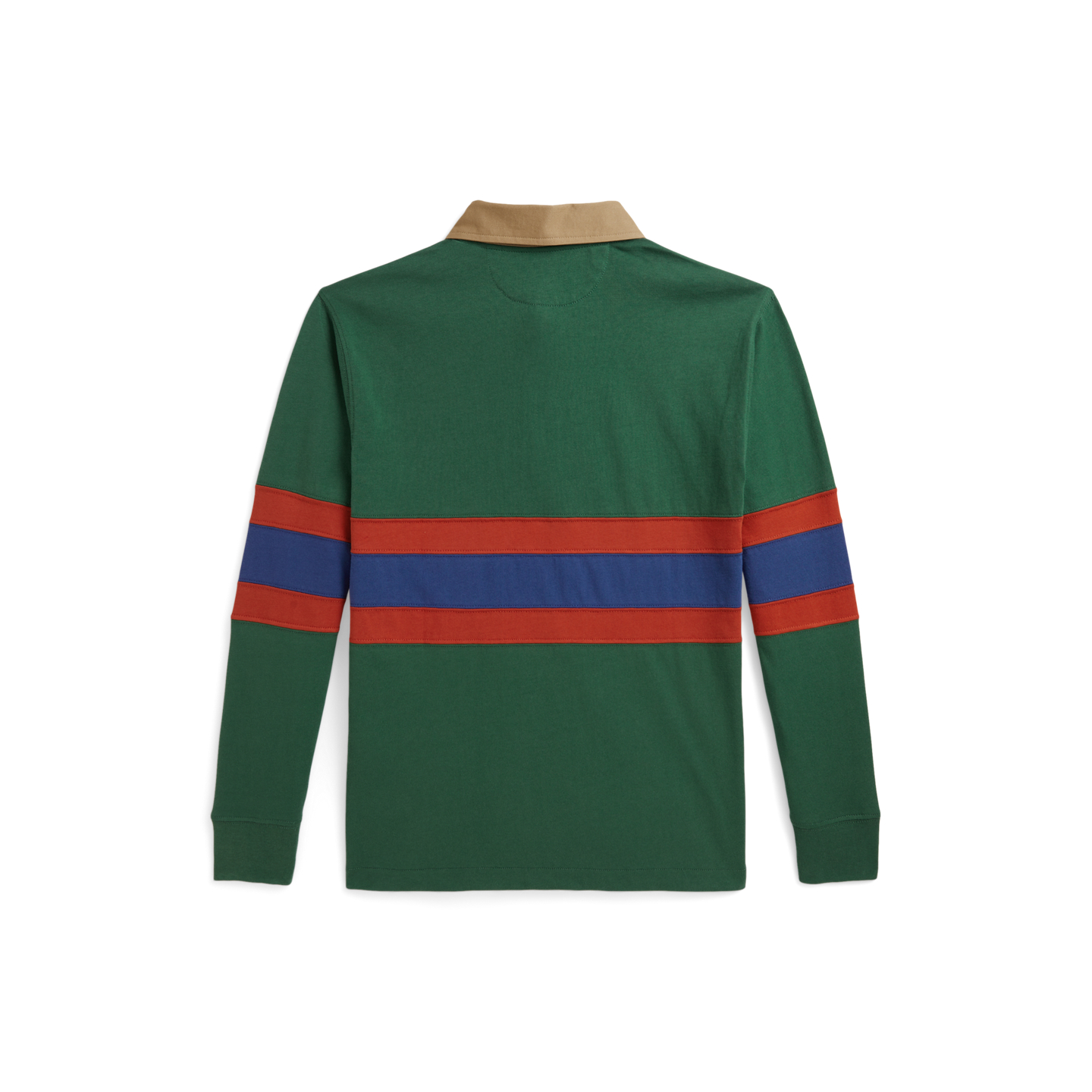 Детская рубашка Ralph Lauren Polo Sportsman Cotton Rugby, цвет: Зелёный разноцветный — фото 1