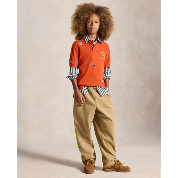 Polo Sportsman Cotton Mesh Polo Shirt