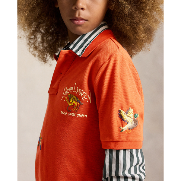 Polo Sportsman Cotton Mesh Polo Shirt