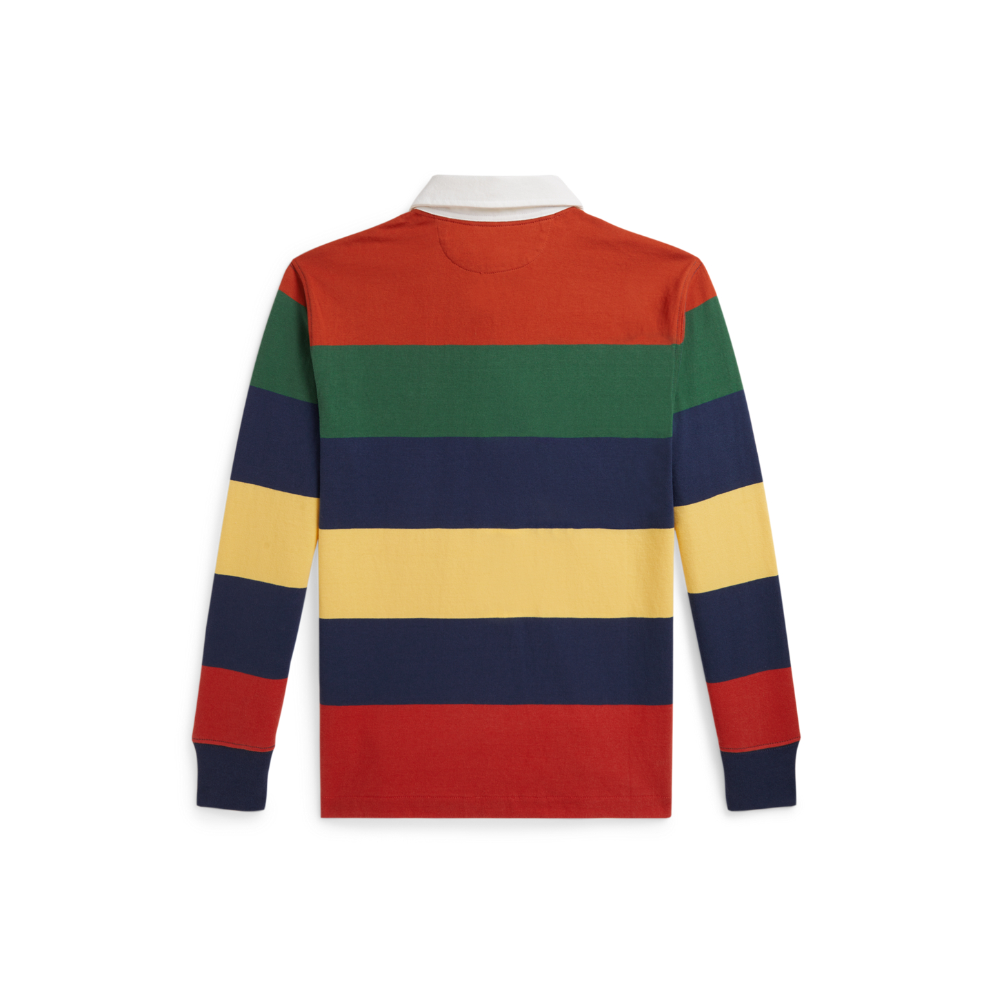 Детская рубашка Ralph Lauren Striped Cotton Rugby, цвет: Красный разноцветный — фото 1