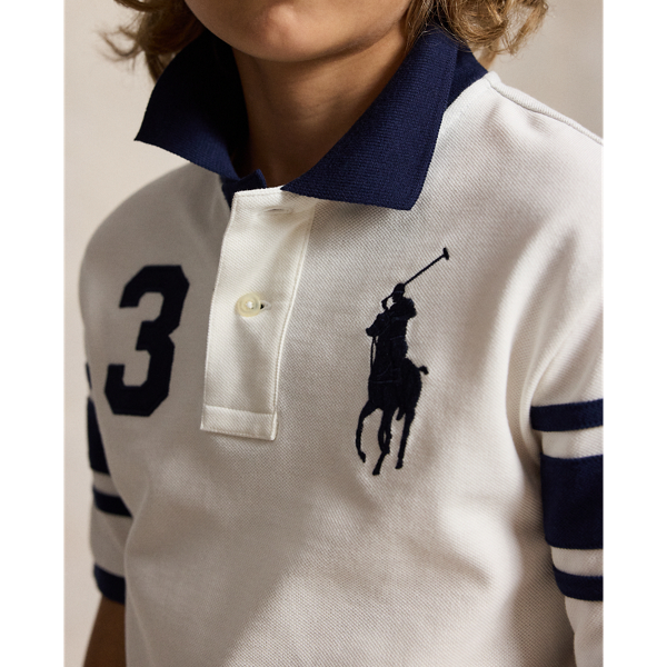 Nevis Big Pony Cotton Mesh Polo Shirt Boys 8-20 5