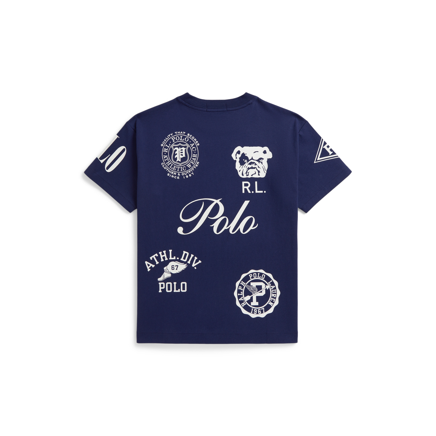 Детская футболка Ralph Lauren Big Fit Cotton Graphic, цвет: Тёмно-синий — фото 1