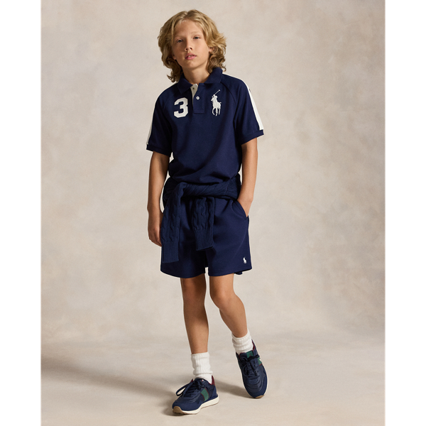 Refined Navy Big Pony Cotton Mesh Polo Shirt Boys 8-20 4