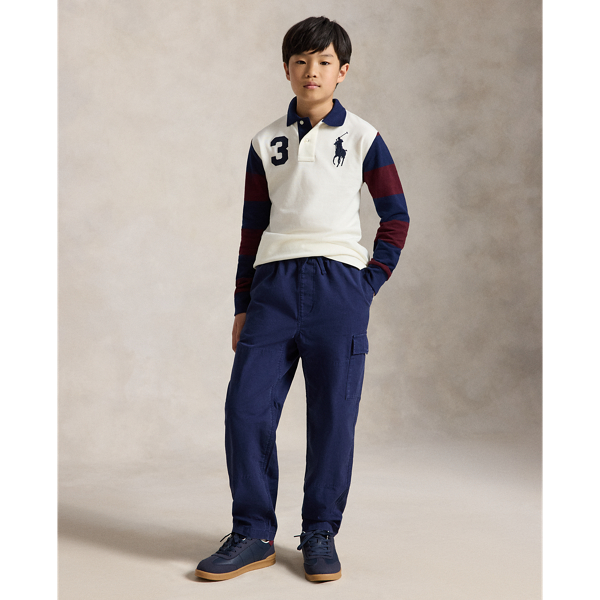 Nevis Multi Big Pony Cotton Mesh Polo Shirt Boys 8-20 4
