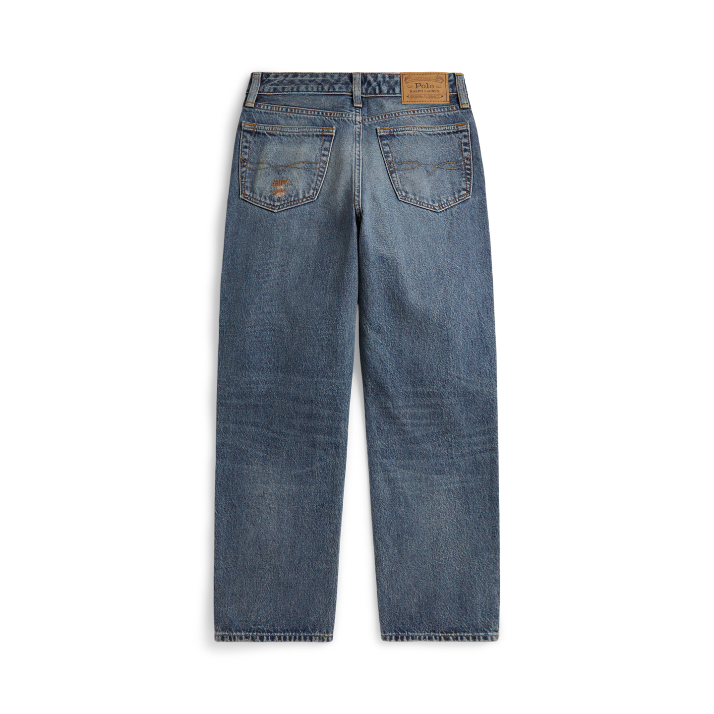 Детские джинсы Ralph Lauren Lynwood Relaxed Fit Distressed, цвет: Еловый — фото 1