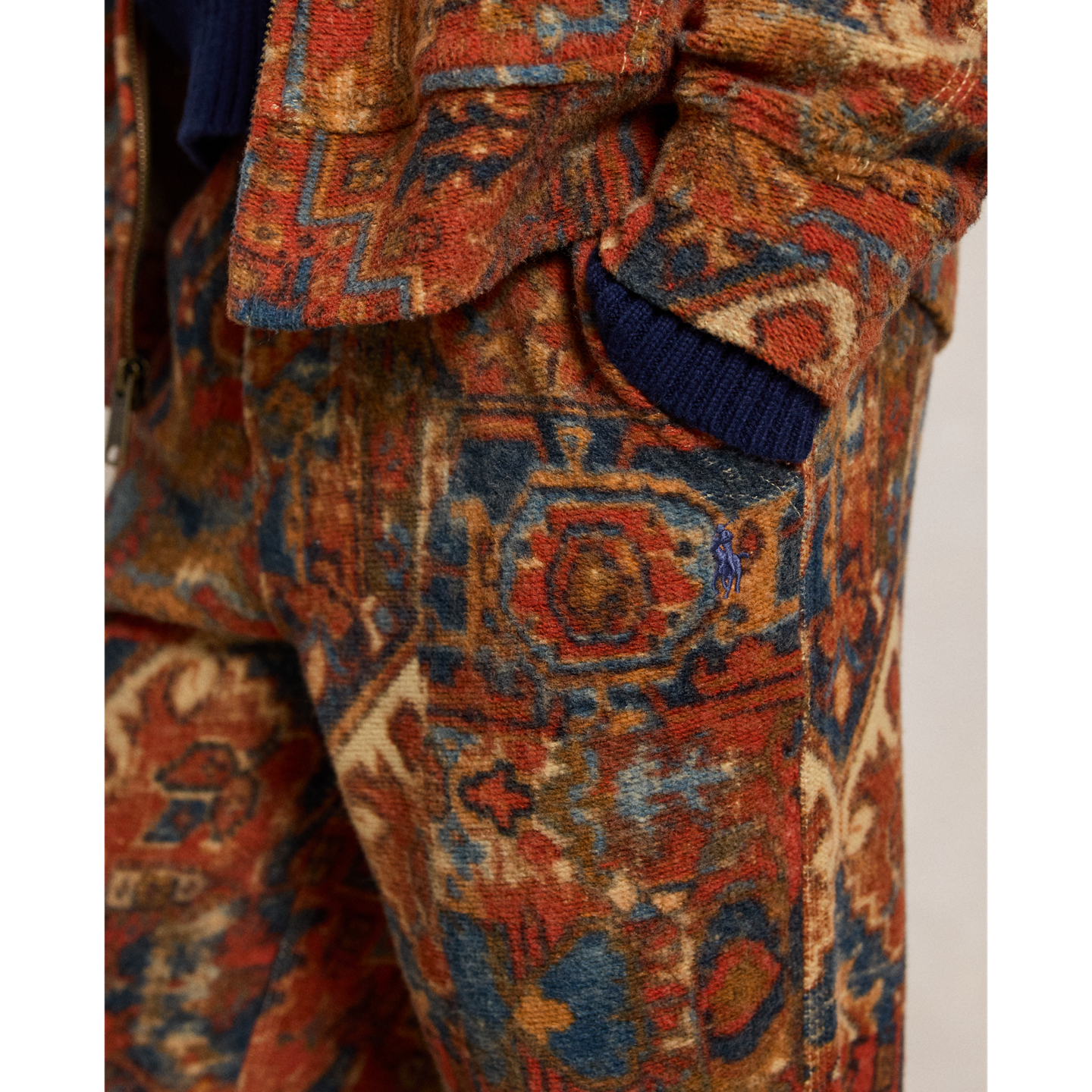 Детские брюки Ralph Lauren Reverse-Fleece Drawstring, цвет: Briarcliff Garden — фото 3