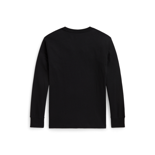 Polo Black Logo Cotton Long-Sleeve Tee Boys 8-20 2
