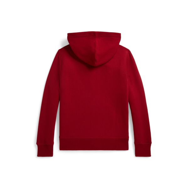Velvet-Logo Fleece Hoodie