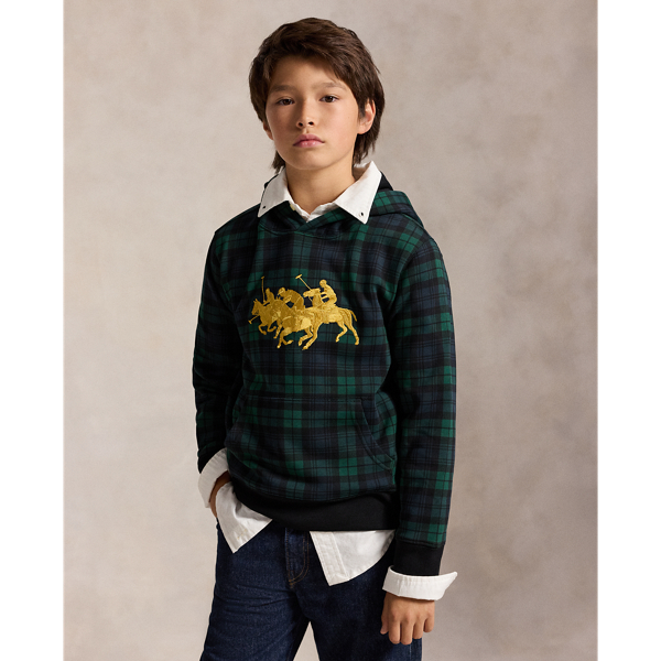Sudadera de felpa con caballo triple