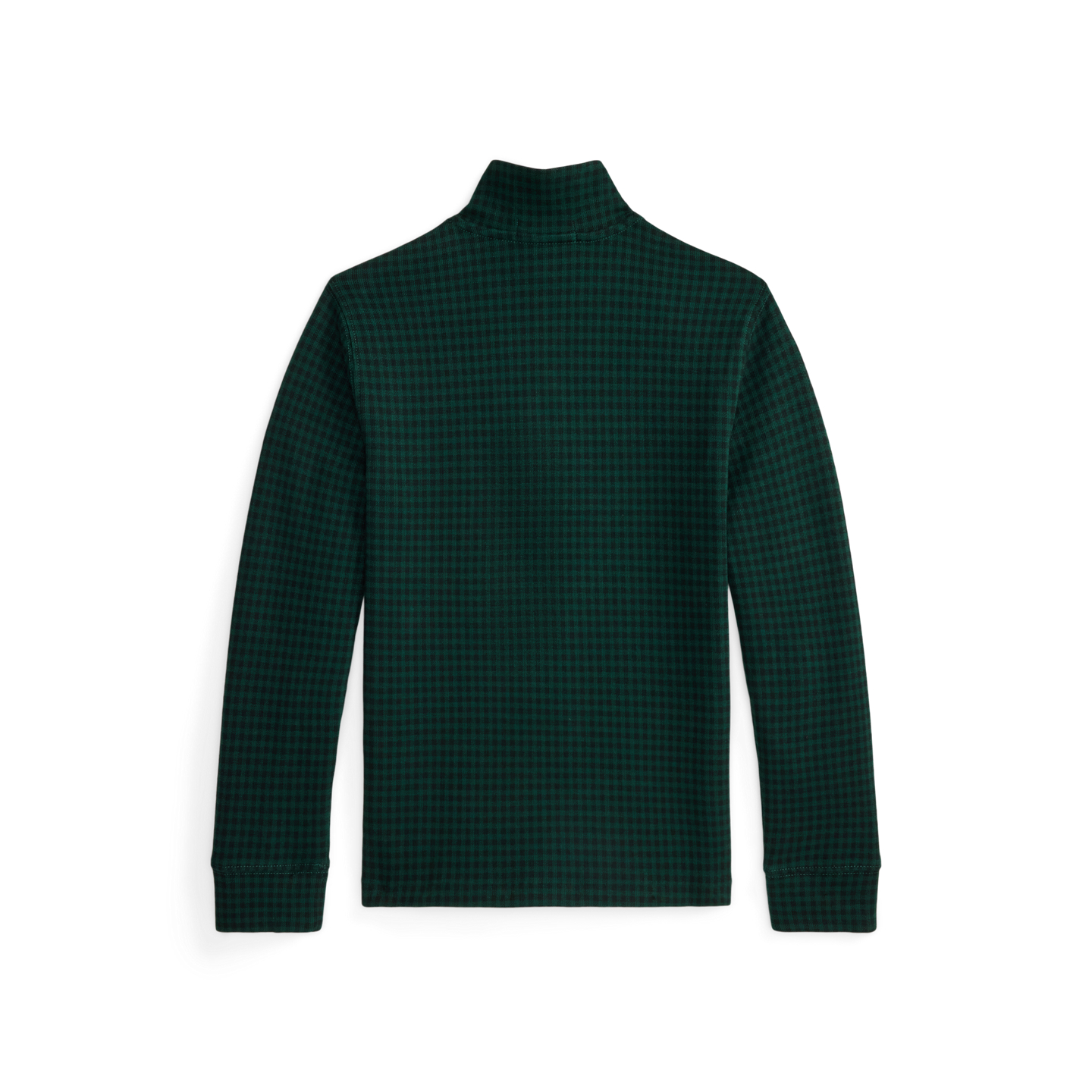 Свитер Ralph Lauren Plaid Estate-Rib Quarter-Zip Pullover, цвет: Клетчатый — фото 1