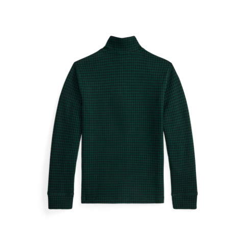 Свитер Ralph Lauren Plaid Estate-Rib Quarter-Zip Pullover, цвет: Клетчатый