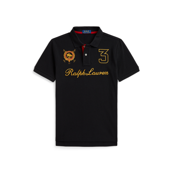 Double-Pony Cotton Mesh Polo Shirt