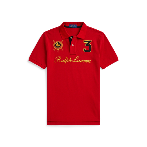 RL Red Double-Pony Cotton Mesh Polo Shirt Boys 6-14 Years 1