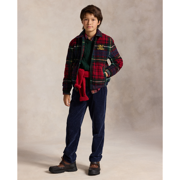 Macro Holiday Plaid The Bayport Plaid Fleece Jacket Boys 6-14 Years 4