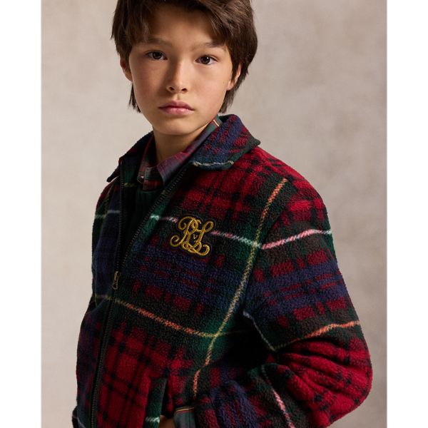 Macro Holiday Plaid The Bayport Plaid Fleece Jacket Boys 6-14 Years 5