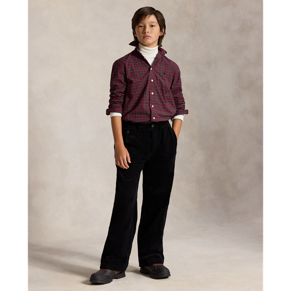 Chemise &eacute;cossaise popeline de coton