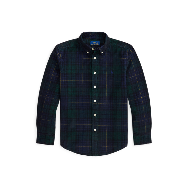 Plaid Cotton Corduroy Shirt