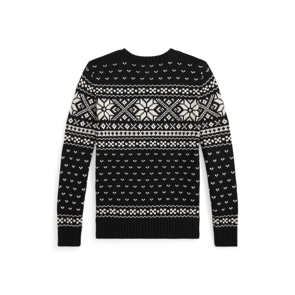 Pull motif flocon de neige en coton