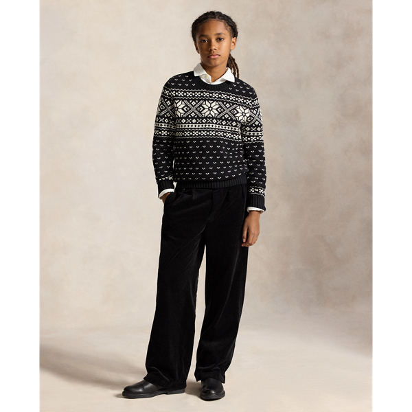 Pull motif flocon de neige en coton