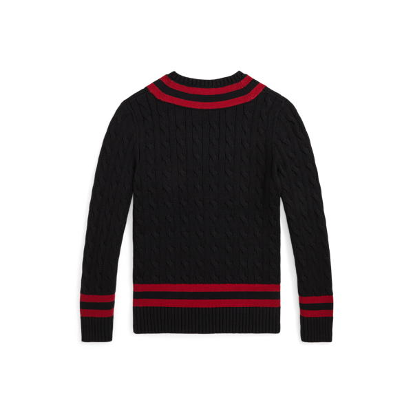 Embroidered Cotton Cricket Jumper