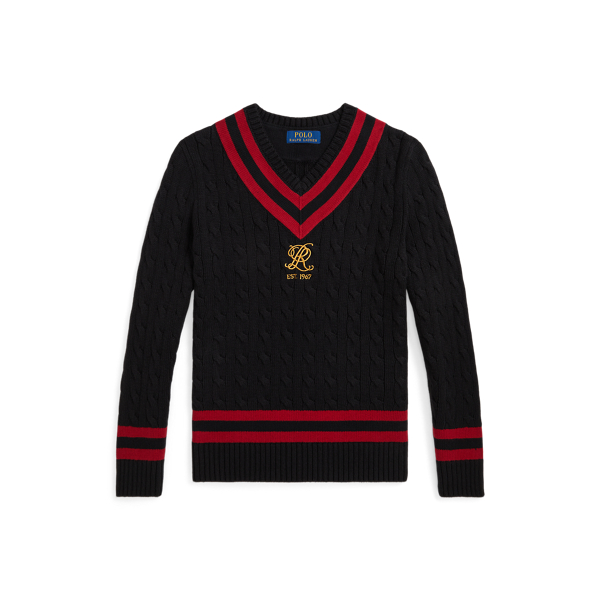 Embroidered Cotton Cricket Jumper