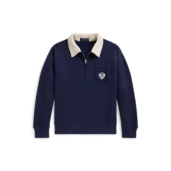 Big Fit Fleece Collared Sweatshirt
