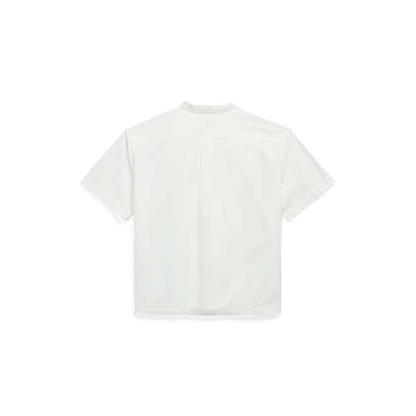 Big Fit Pleated Cotton Poplin Shirt