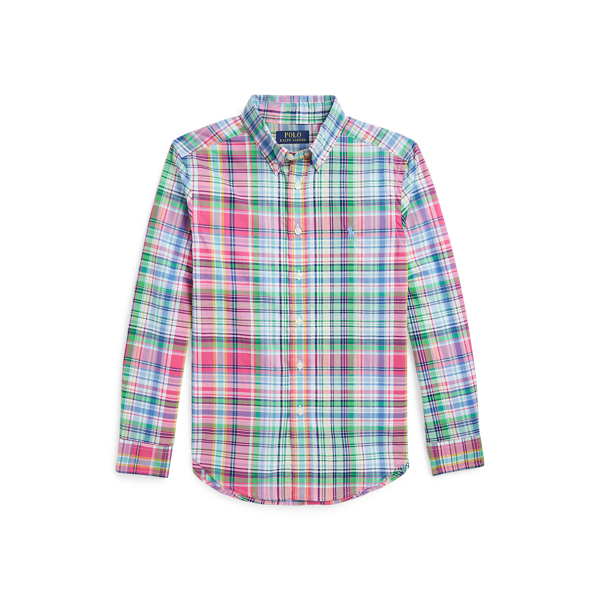 Camisa de popelina de algod&oacute;n con rayas