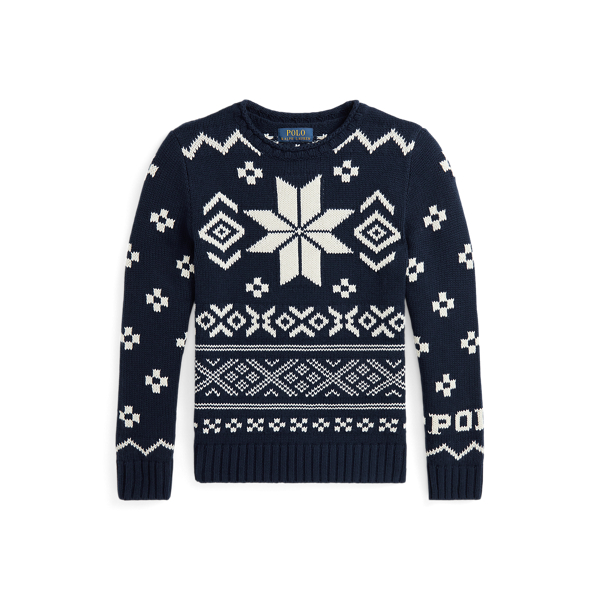 Snowflake Cotton-Blend Jumper