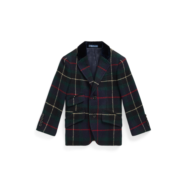 Blackwatch Red Polo Plaid Wool Sport Coat Boys 2-7 1