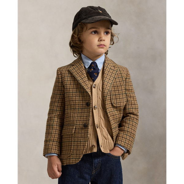 Plaid Wool Tweed Sport Coat