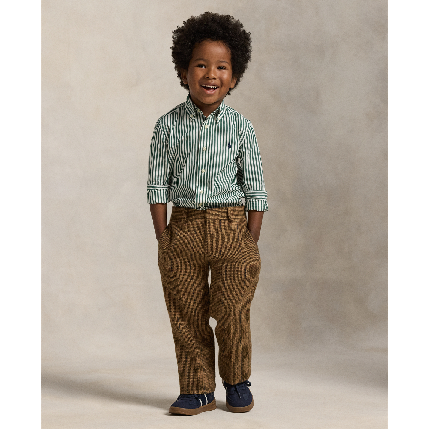Детские брюки Ralph Lauren Glen Plaid Wool Tweed, цвет: Разноцветный — фото 4