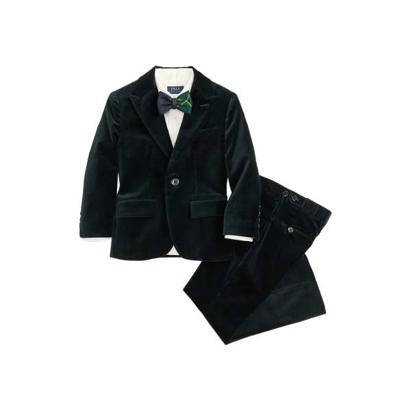 Dark Green Velvet Tuxedo Boys 2-7 2