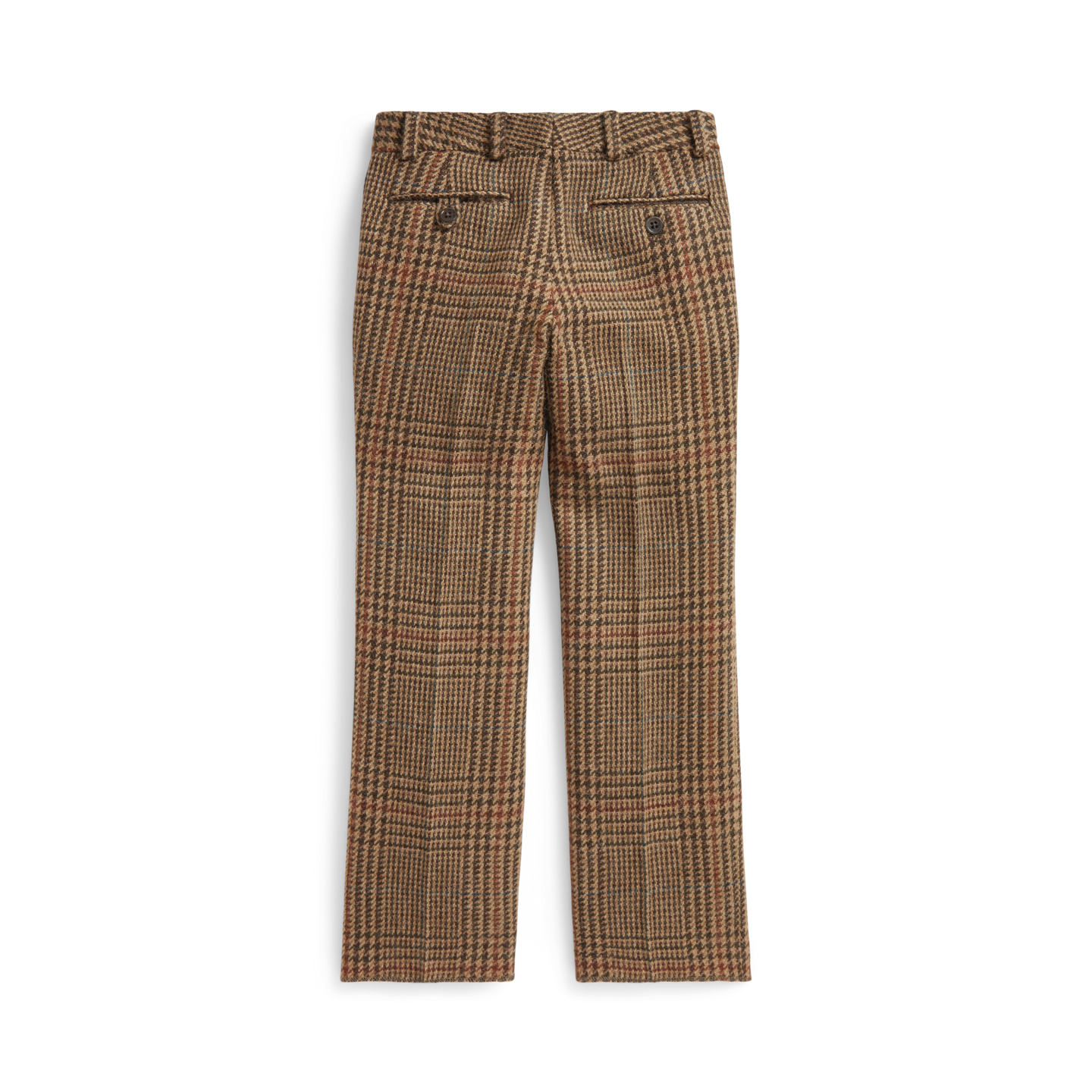 Детские брюки Ralph Lauren Glen Plaid Wool Tweed, цвет: Рыжевато-коричневый / Коричневый — фото 1