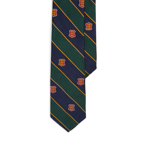 Striped Silk Repp Club Tie
