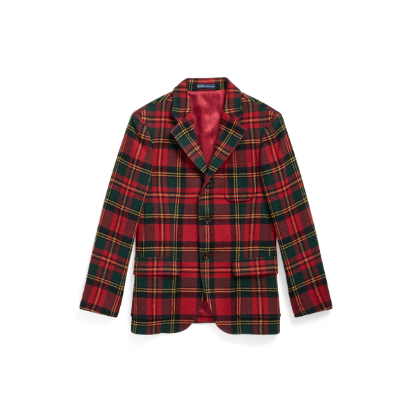 Polo Plaid Wool-Blend Sport Coat