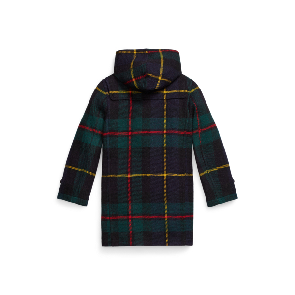 Plaid Wool Hooded Duffel Coat for Boys Ralph Lauren UK