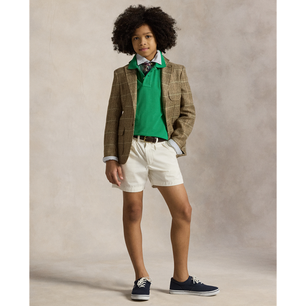 Brown/Tan Multi Linen-Silk Herringbone Sport Coat Boys 8-20 4