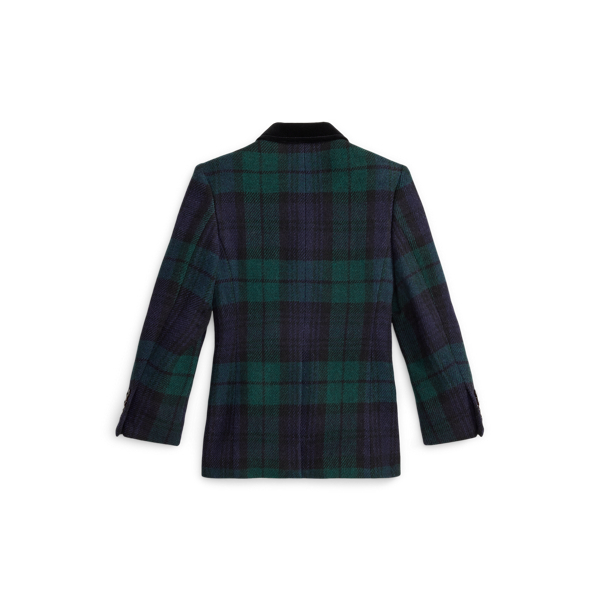 Plaid Wool Tweed Suit Jacket