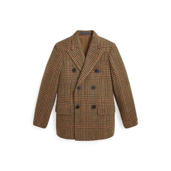 Plaid Wool Tweed Sport Coat