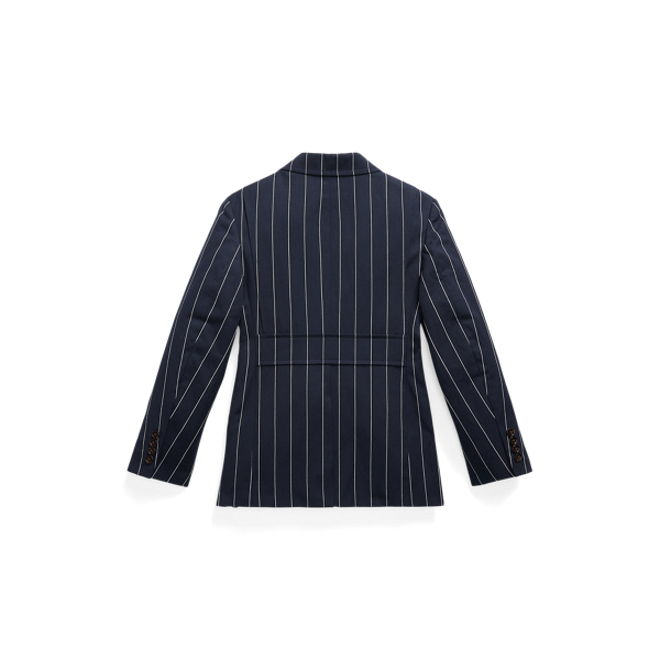 Blazer en serg&eacute; ray&eacute; Boys 6-14 Years en Bleu marine/Cr&egrave;me 2