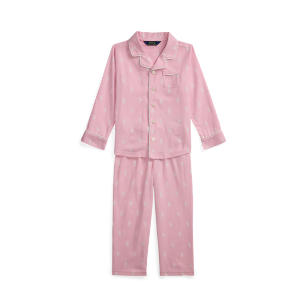 Pijama de sarja e flanela Polo Pony Girls 1.5-6.5 Years em 1