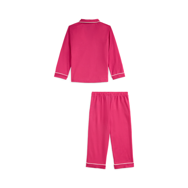 Preppy Pink Jersey Sleep Set Girls 2-6x 2