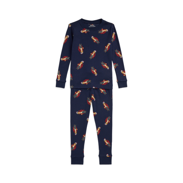 Polo Bear Ribbed Cotton Sleep Set